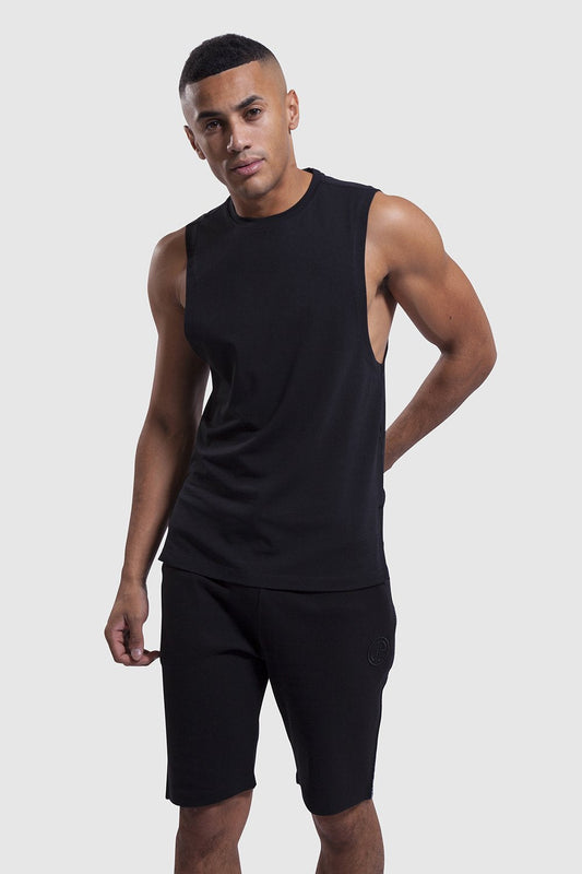 Mens gym vest and shorts set - Iverson II black