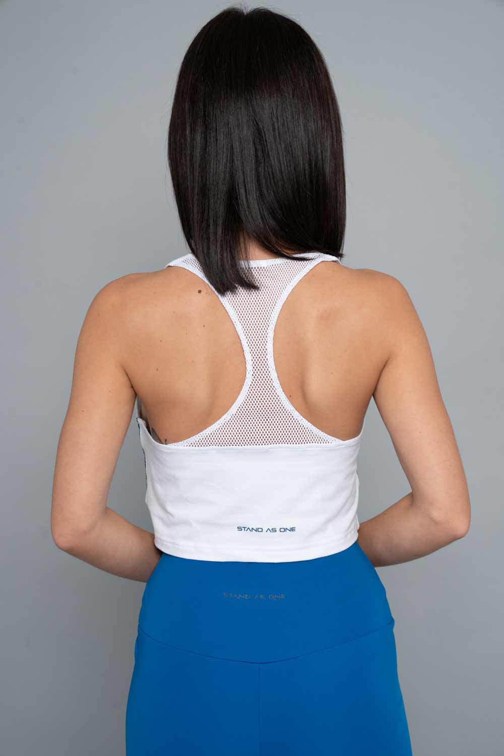 Lorella Cotton Cropped Vest  – White
