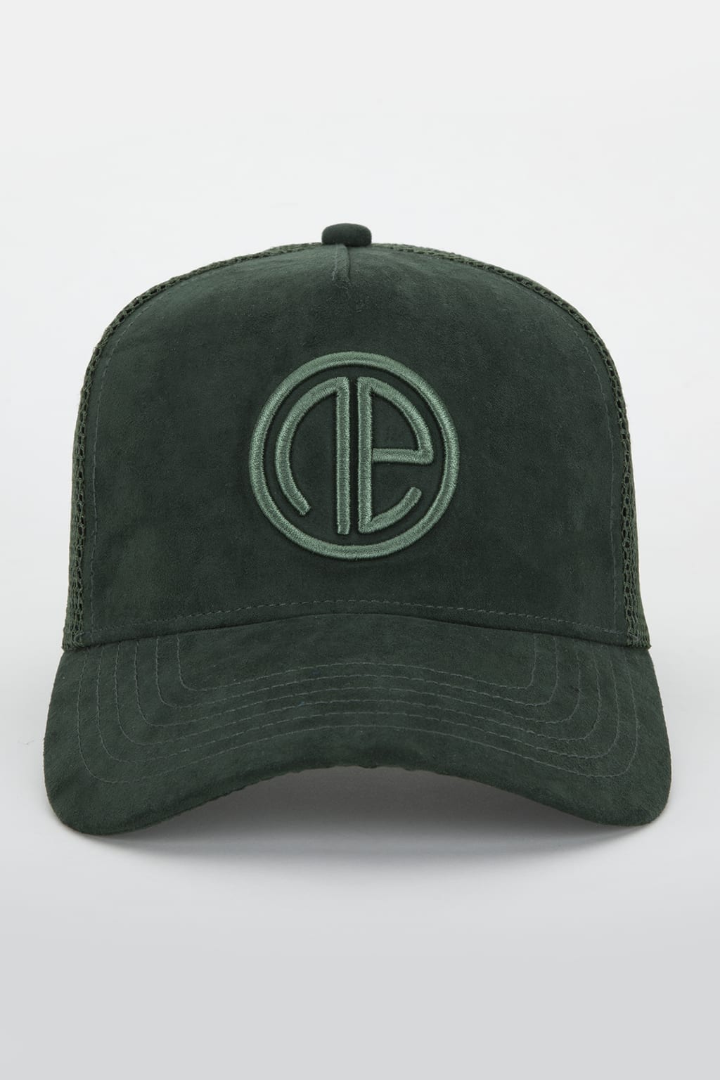 Suede Trucker Cap - Green