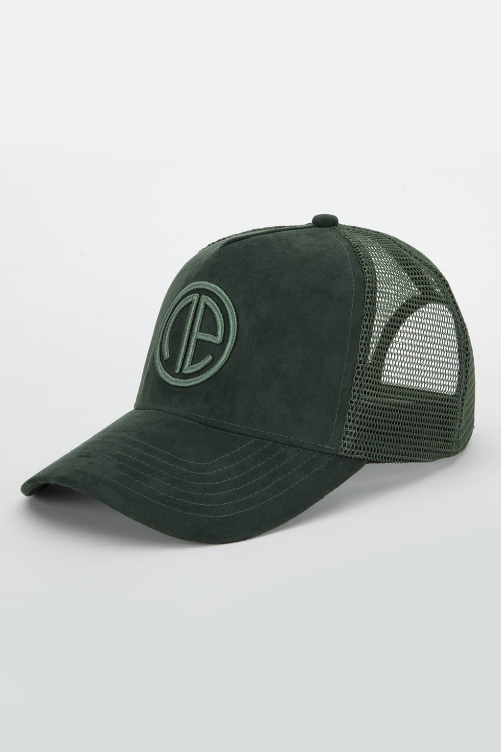 Suede Trucker Cap - Green