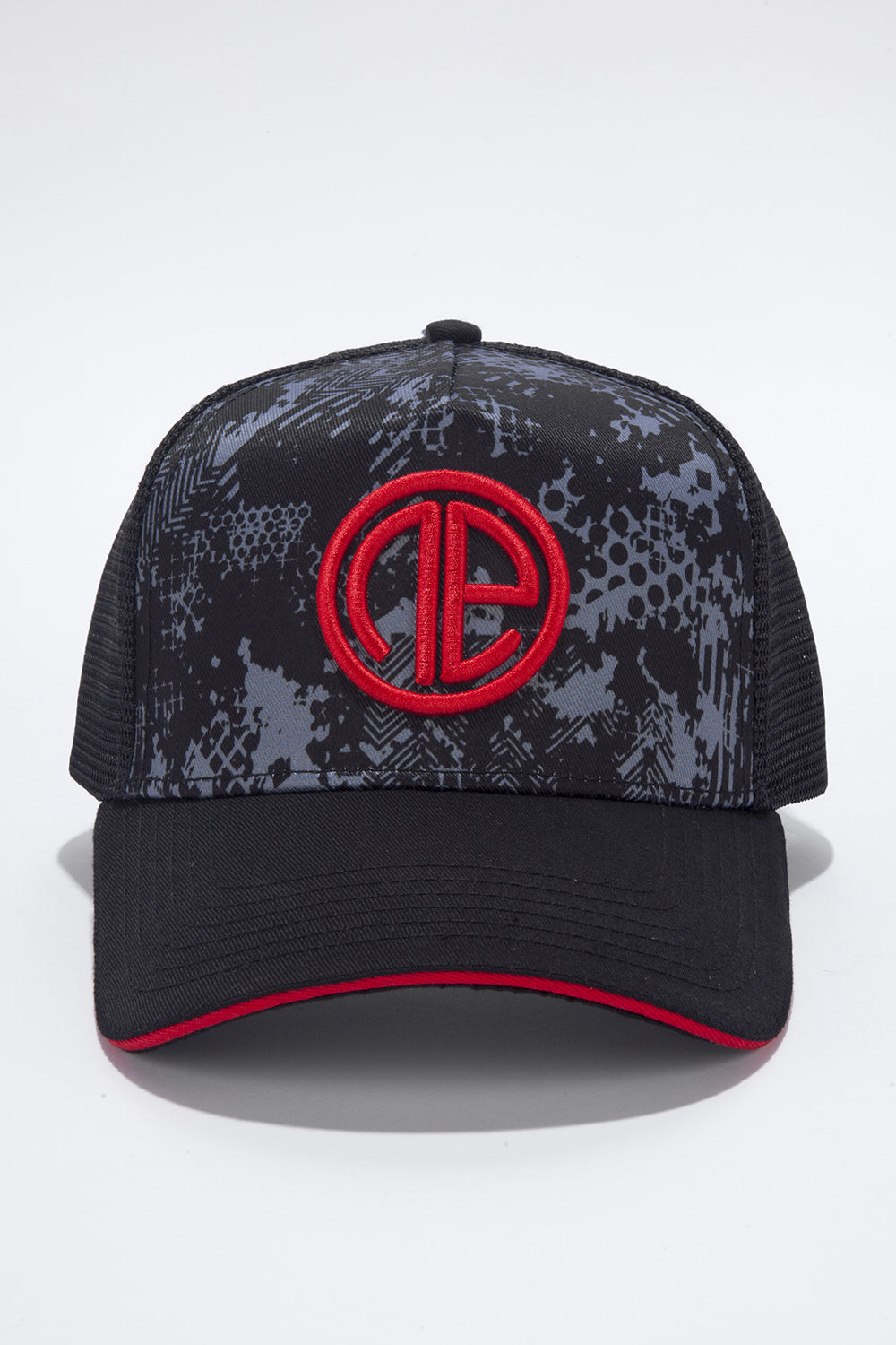 Trucker - Urban Camo Grey/Black/Red