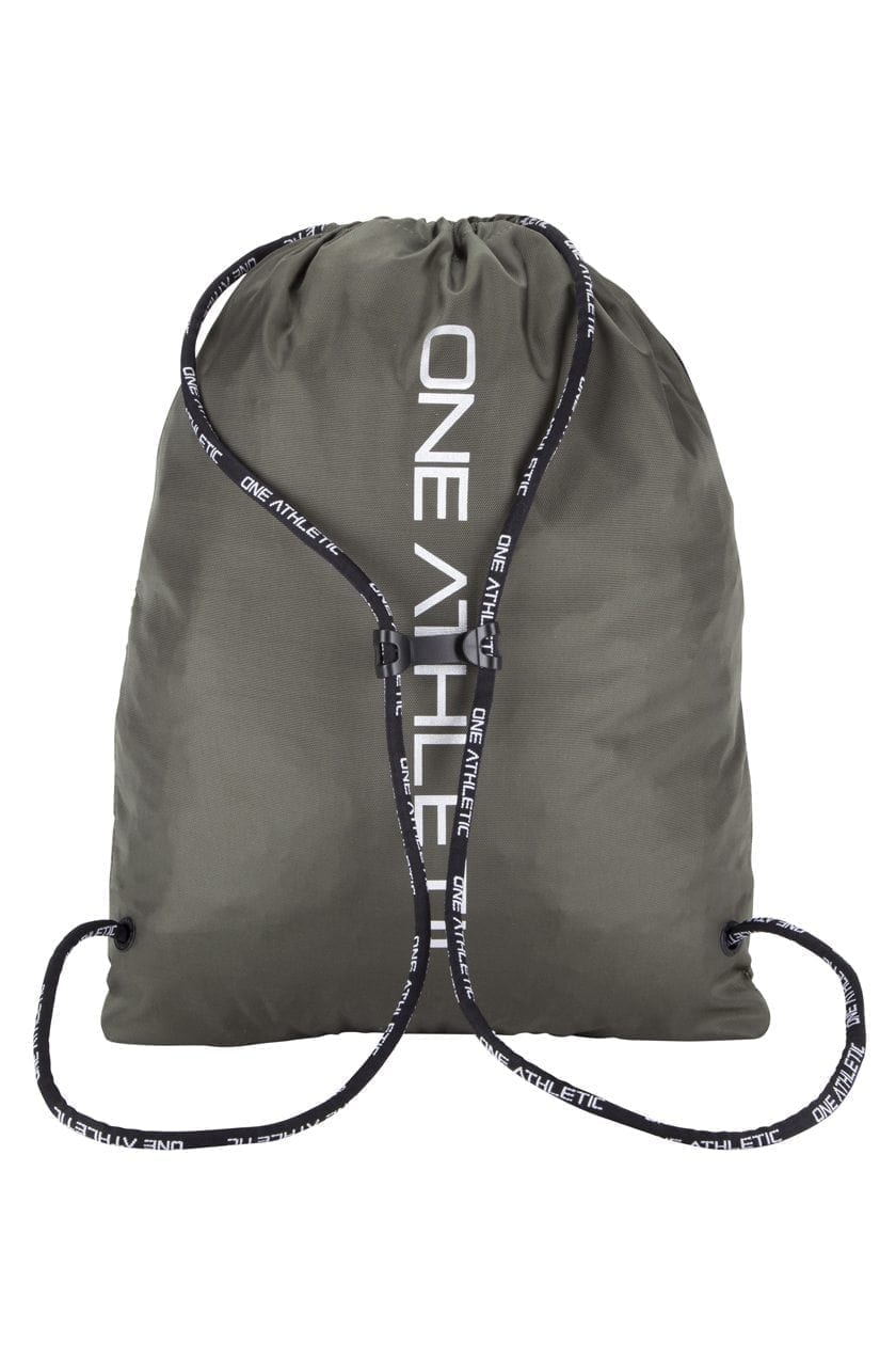 Drawstring Bag - Khaki/Silver