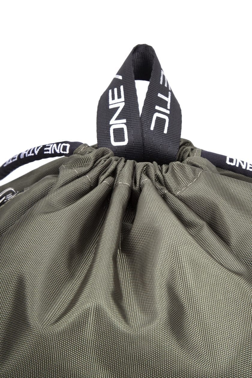 Drawstring Bag - Khaki/Silver