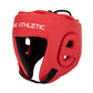 OA CONTENDER Open Face Head Guard - Red