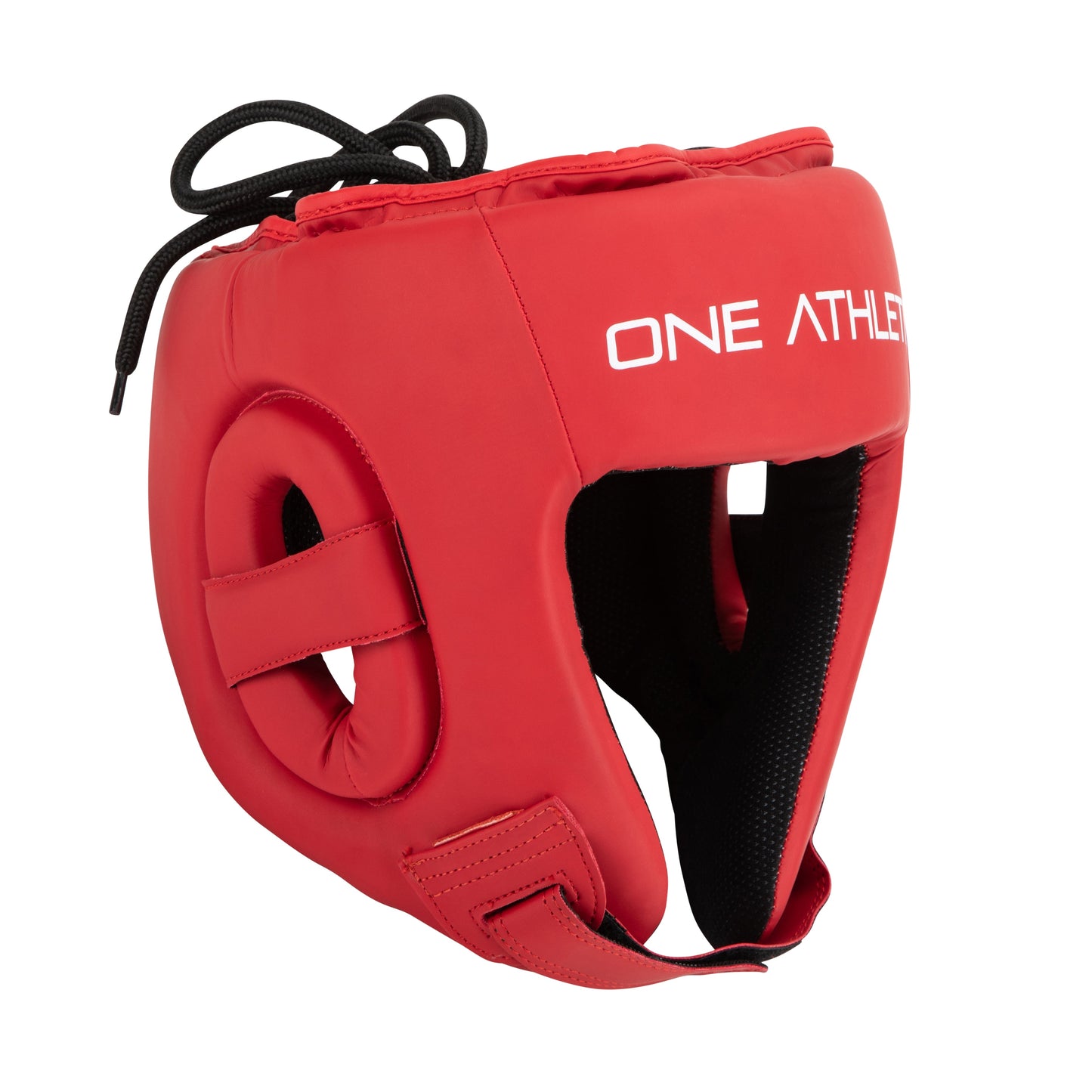 OA CONTENDER Open Face Head Guard - Red