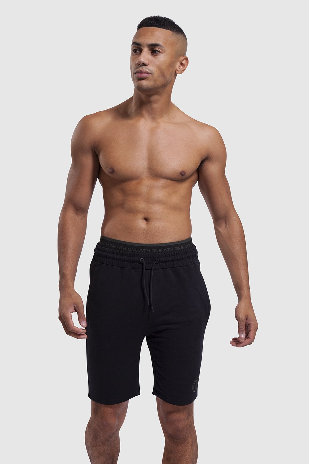 gym Shorts - Bedford Double Waistband (Black)