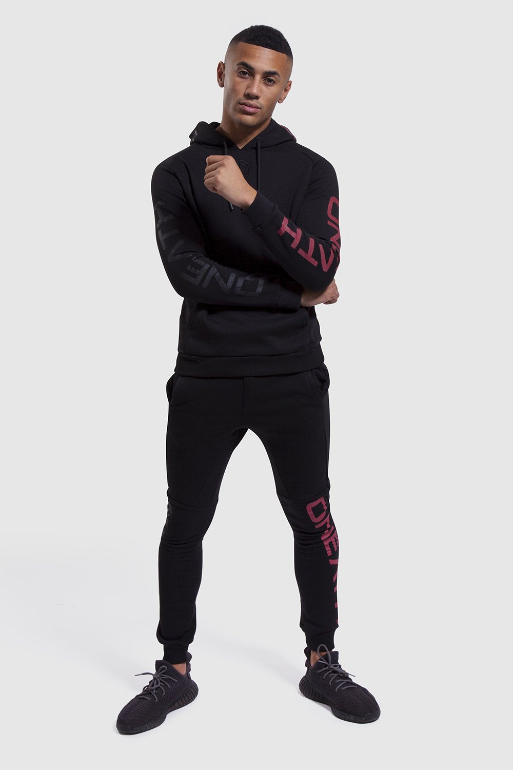 Bentley Hoodie - Black/Red