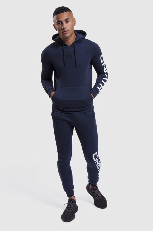 Bentley Hoodie - Navy/White