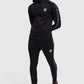 mens gym joggers and track hoodie in black (Firestone II)