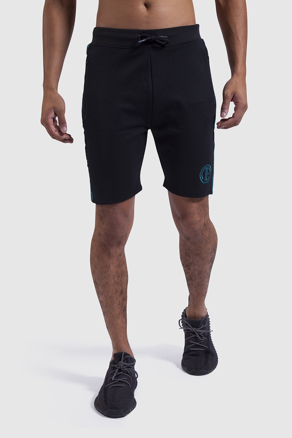 Mens firestone shorts in Black/Teal