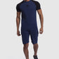 Matching training top and shorts in navy