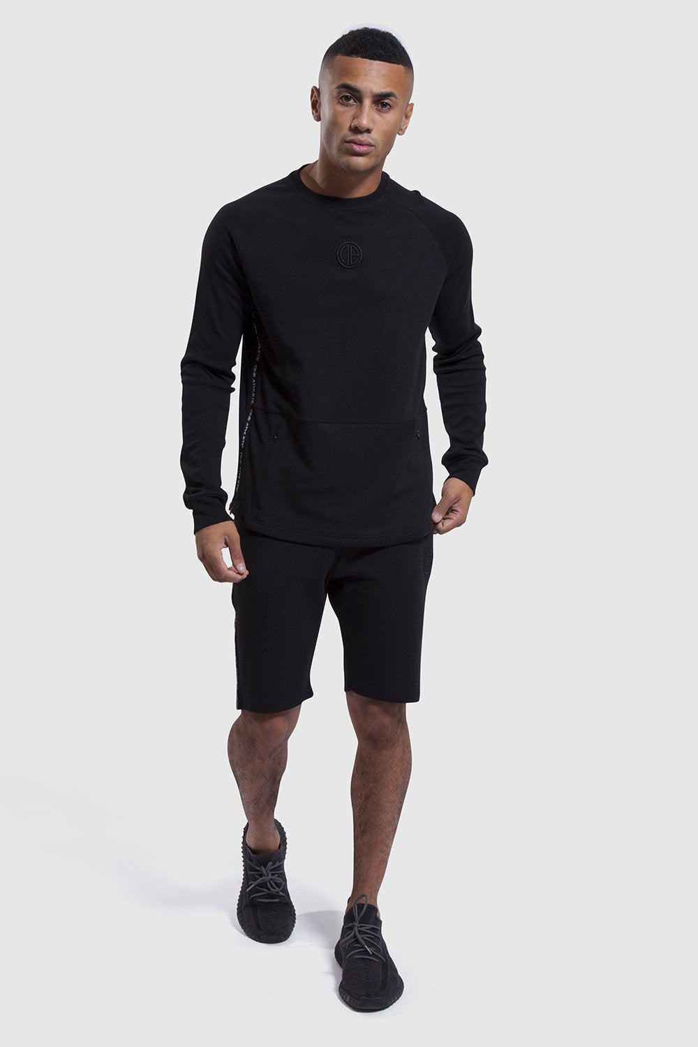 Black Iverson II shorts and long sleeve top