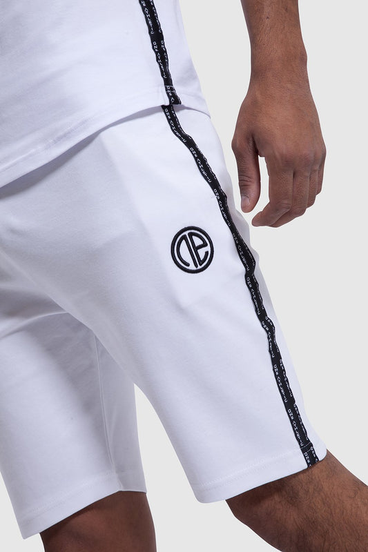 white mens gym shorts