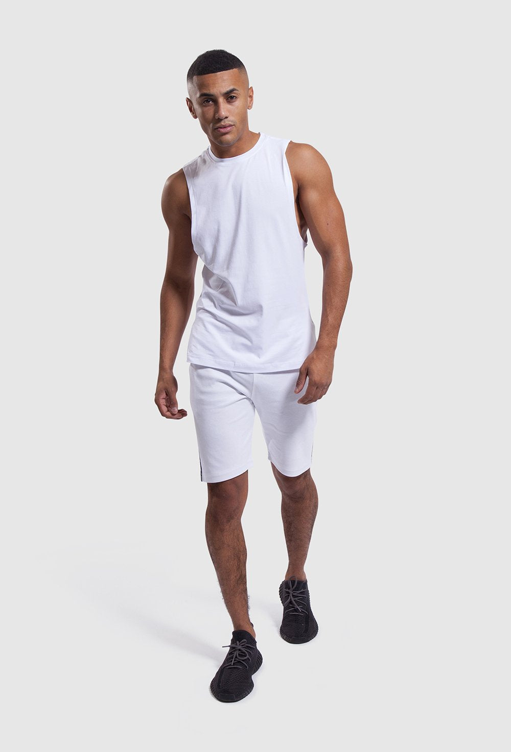 White gym set - Iverson II vest and shorts