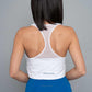 Lorella Cotton Cropped Vest  – White
