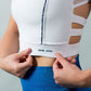 Lorella Med Impact Cropped Sports Bra - White