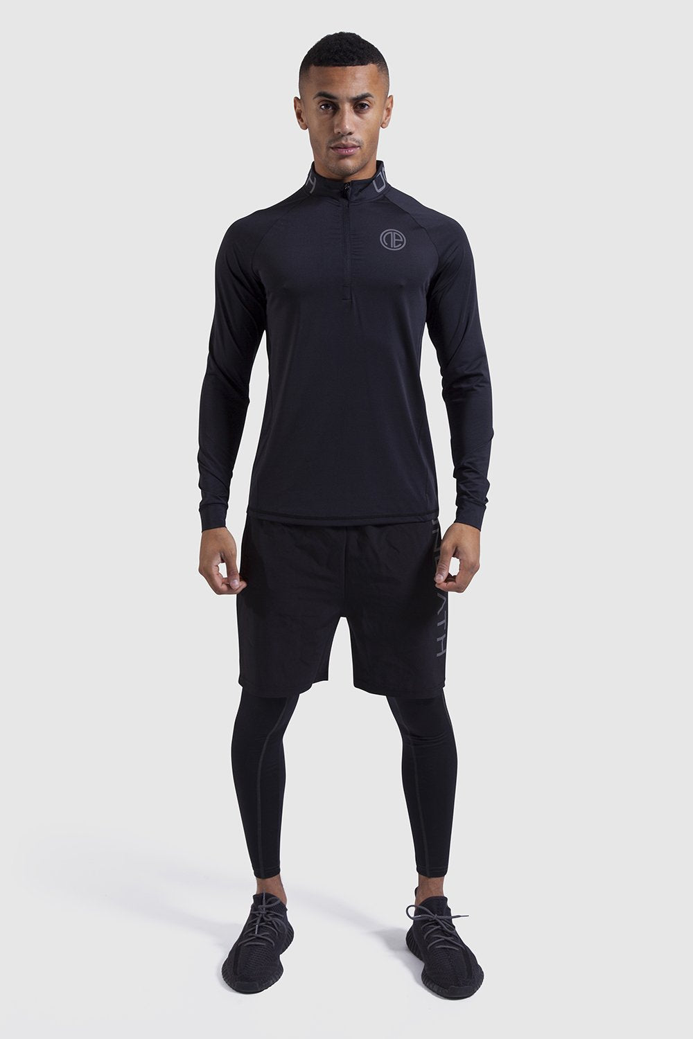 Mtech Run 1/4 Zip - Black