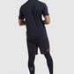 back detail on mens training shorts and leggings