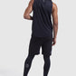 training vest, shorts and leggings in black