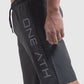 logo design on mens khaki training shorts