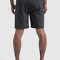 back on mens training shorts in khaki
