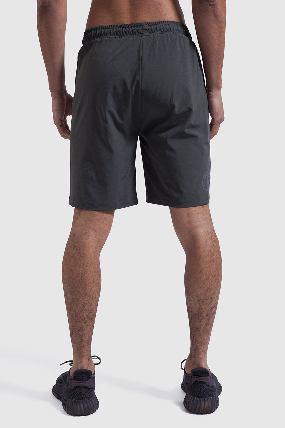 back on mens training shorts in khaki