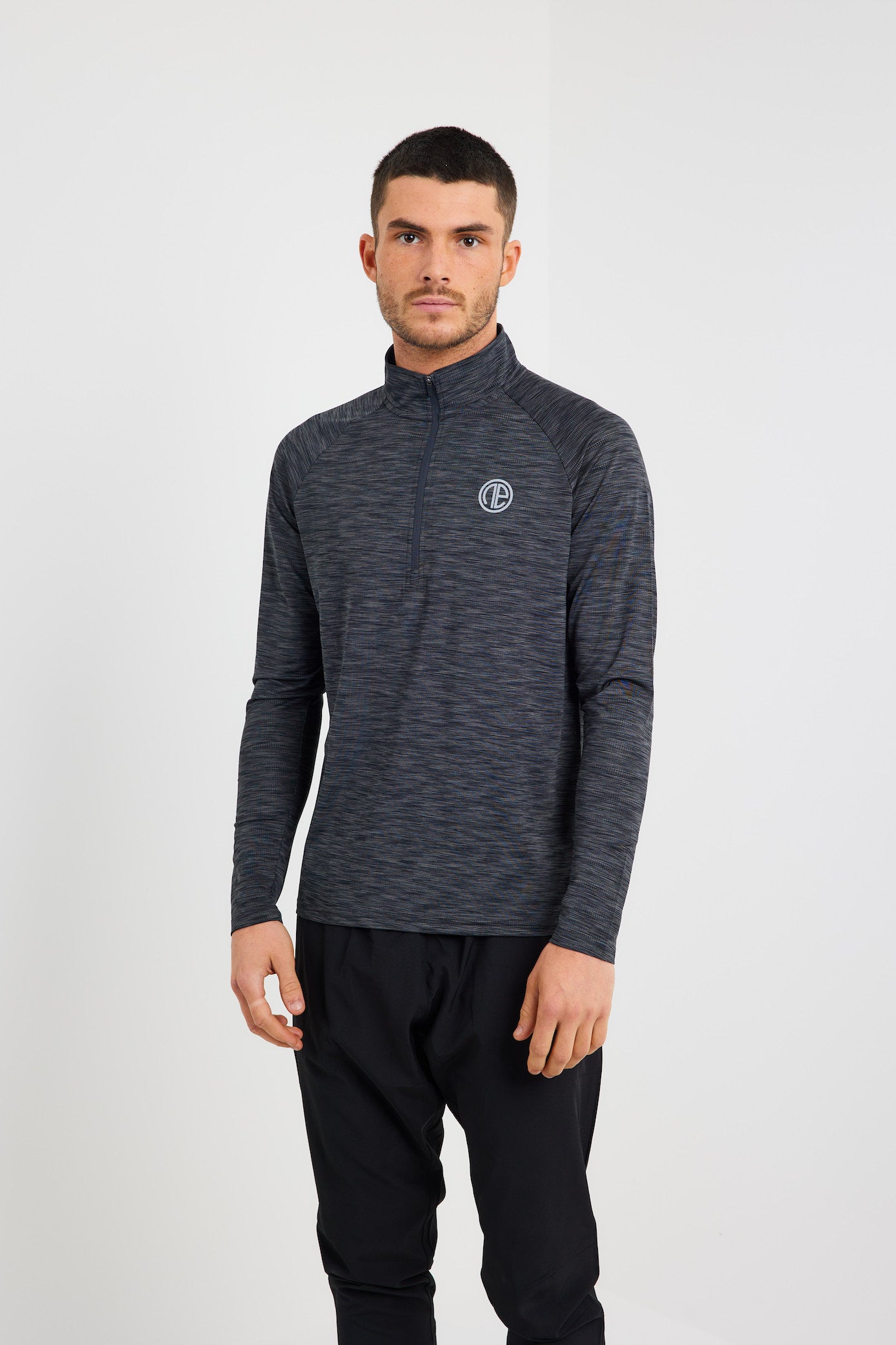 OA React 1/4 Zip - Grey/Black