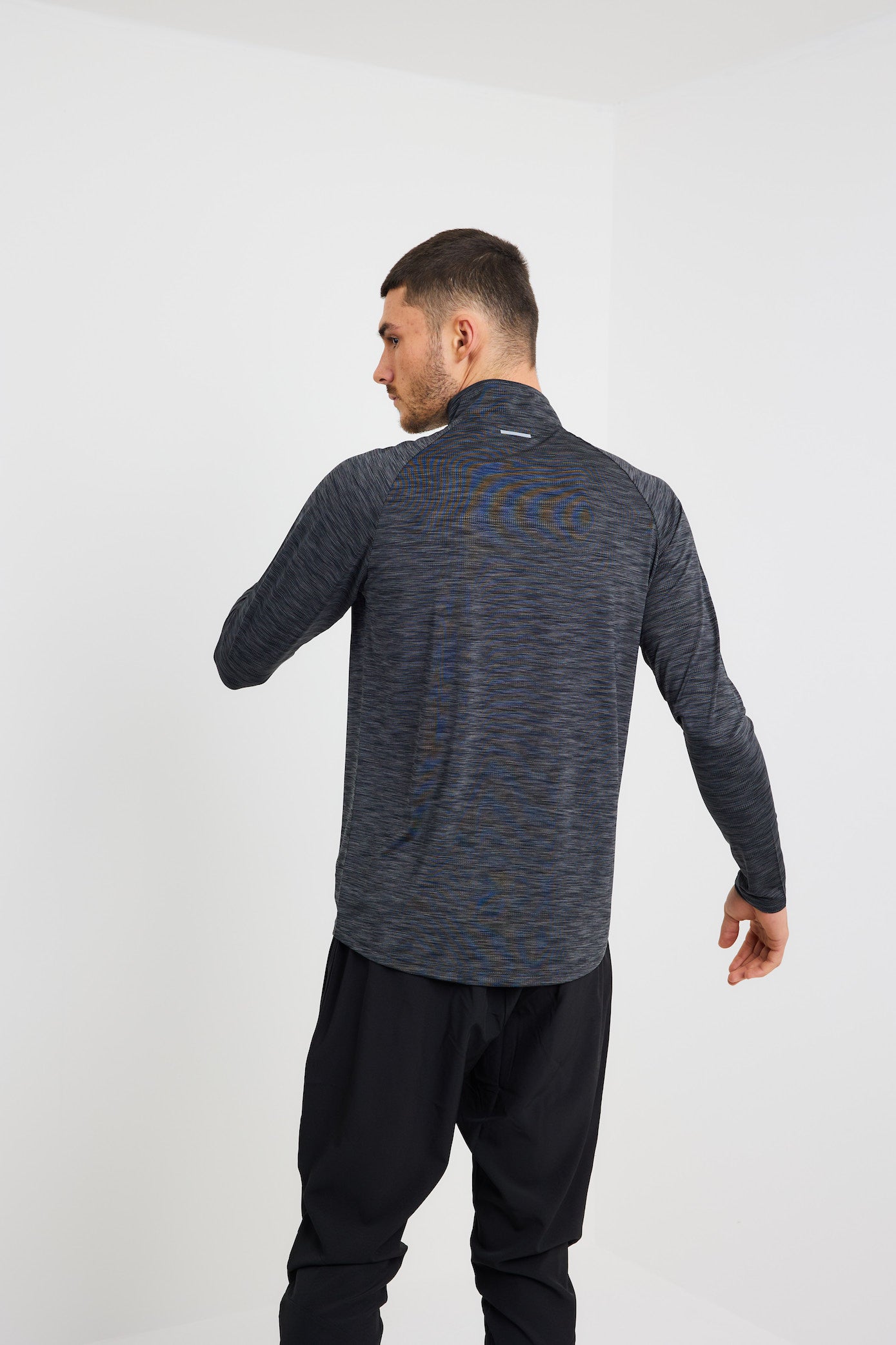 OA React 1/4 Zip - Black/Grey