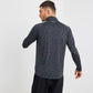 OA React 1/4 Zip - Black/Grey