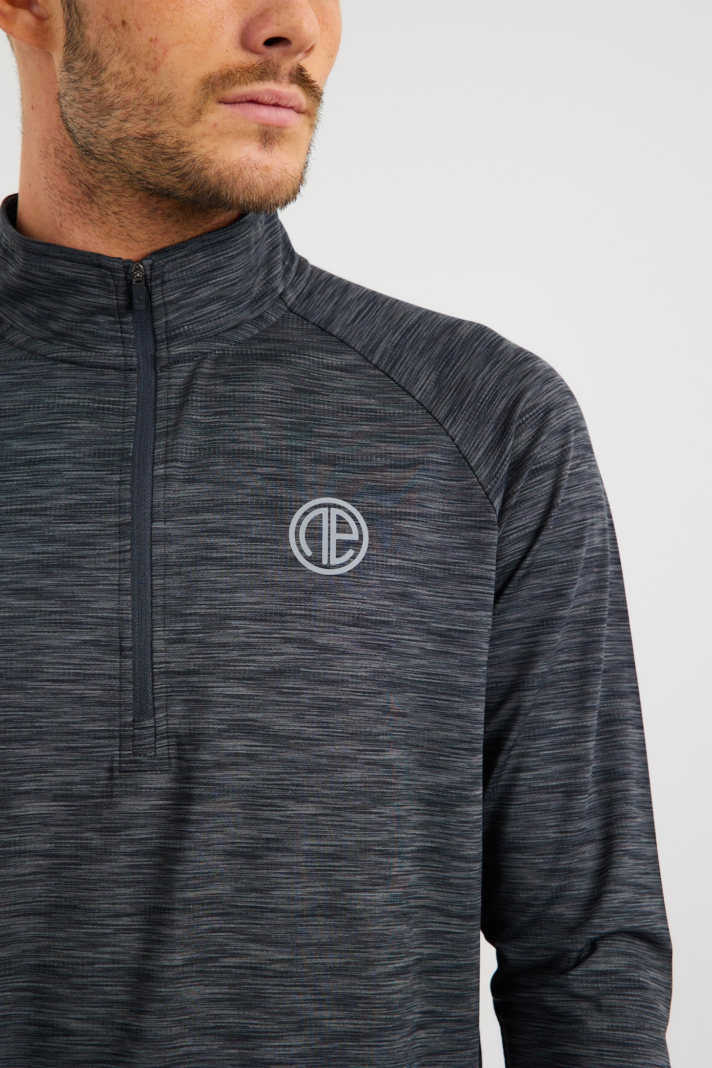 OA React 1/4 Zip - Black/Grey