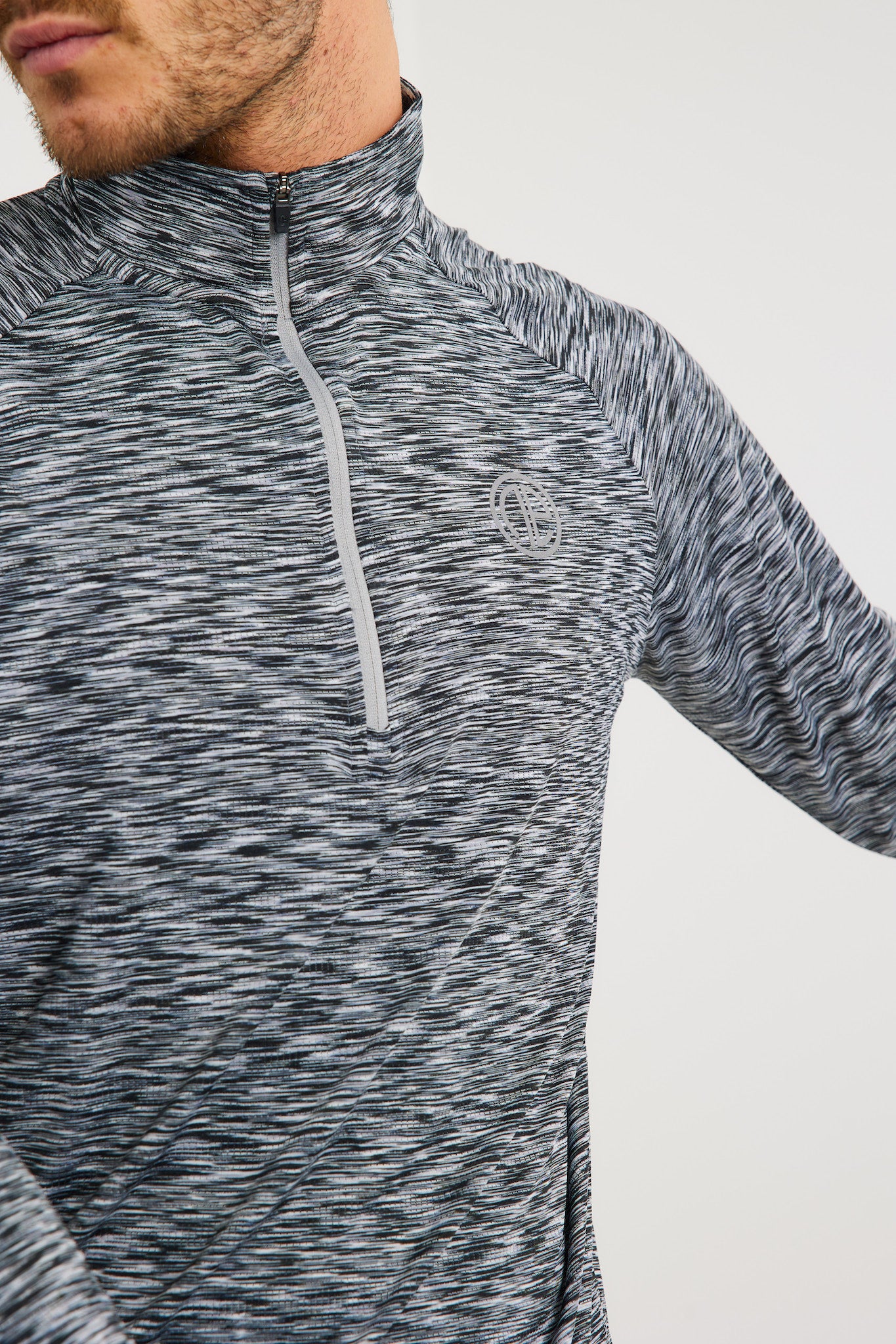 OA React 1/4 Zip - Grey/Black