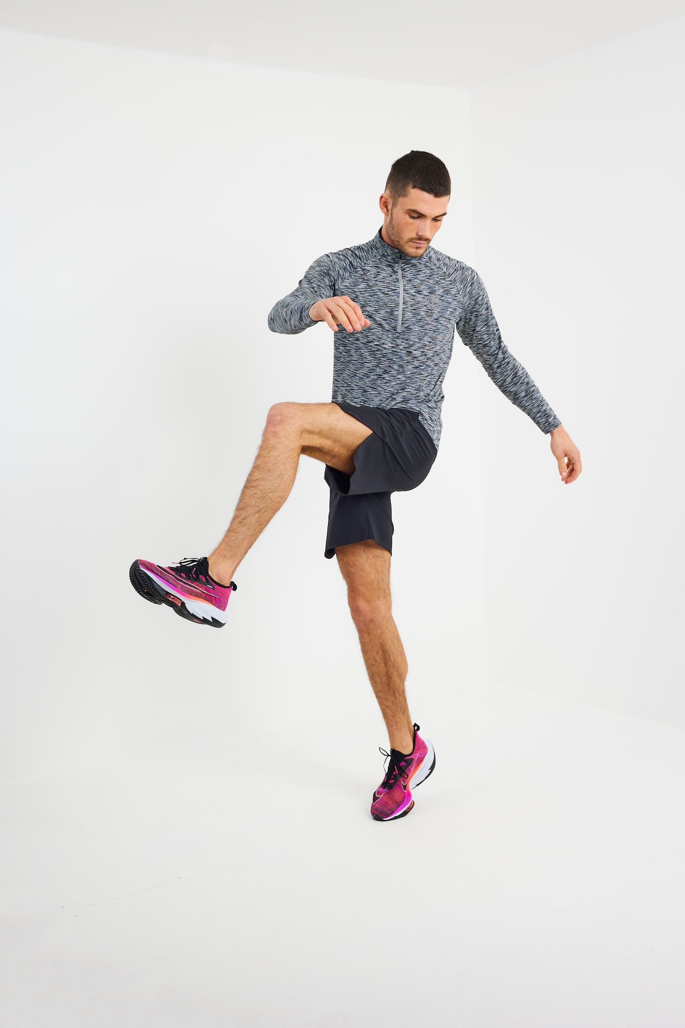 OA Rise Split Leg Short - Black