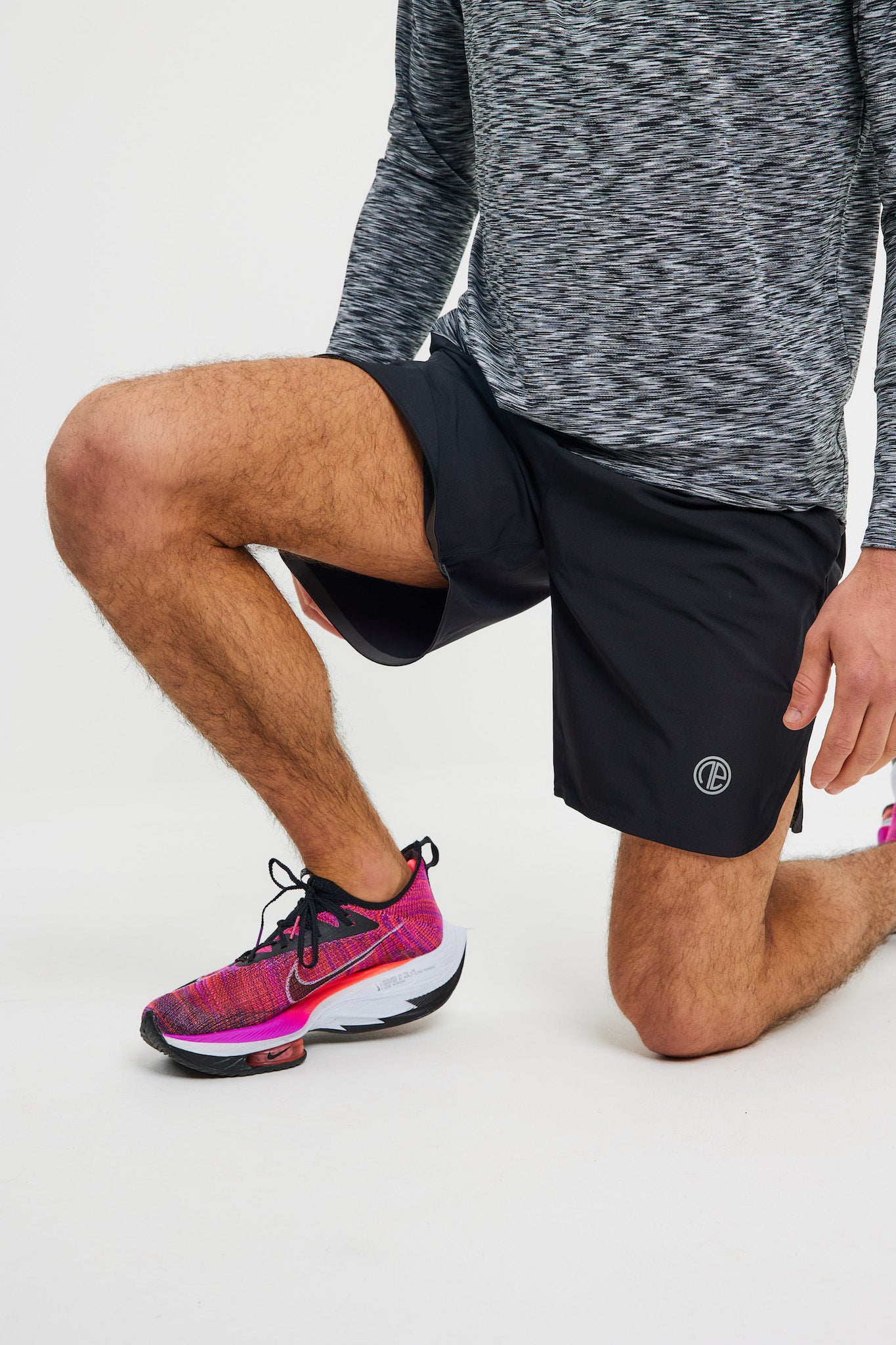 OA Rise Split Leg Short - Black