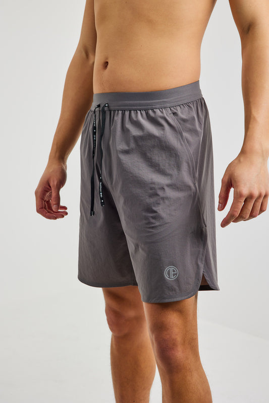 Rise Split Leg Short - Grey