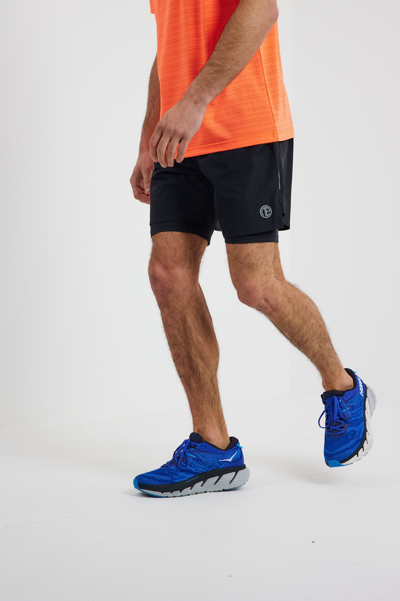 OA Strike ADV 2 in 1 Running Shorts - Black
