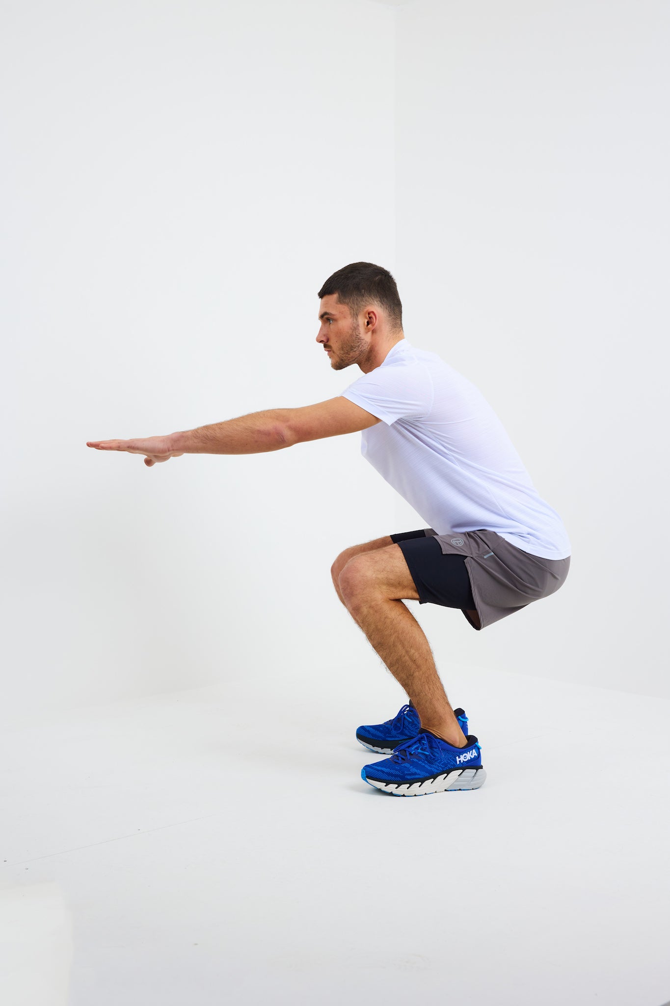 Strike 2 in 1 Running Shorts - Grey