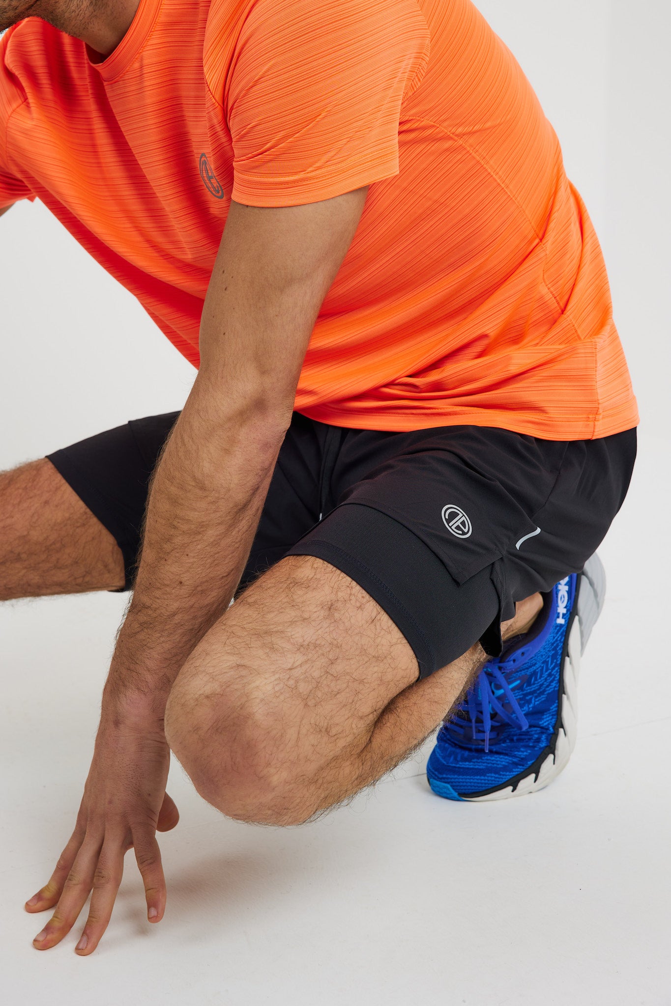OA Strike ADV 2 in 1 Running Shorts - Black