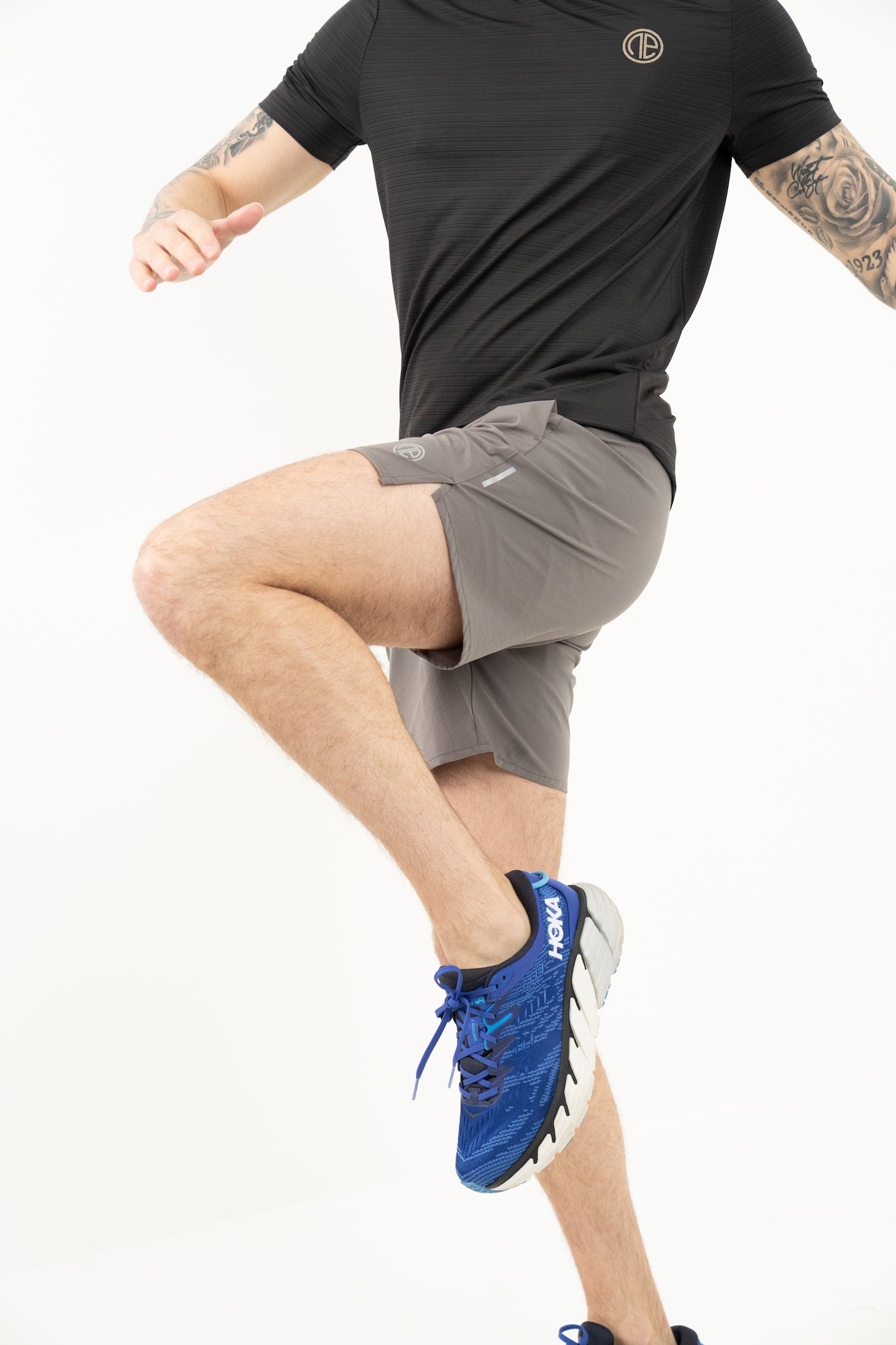 OA Strike ADV Running Shorts - Grey