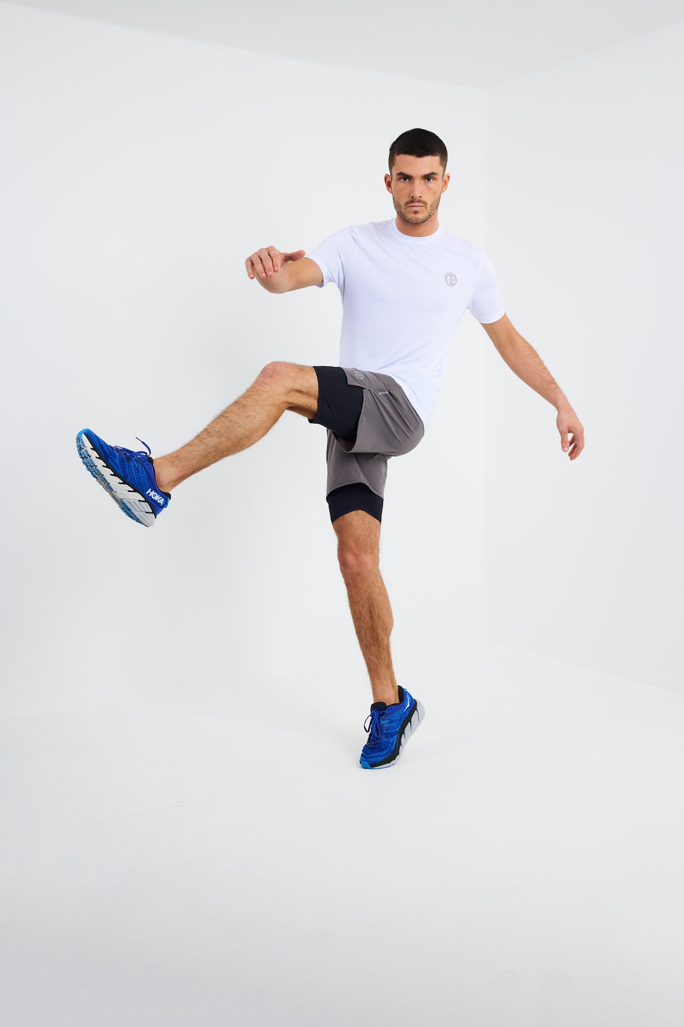 Strike 2 in 1 Running Shorts - Grey