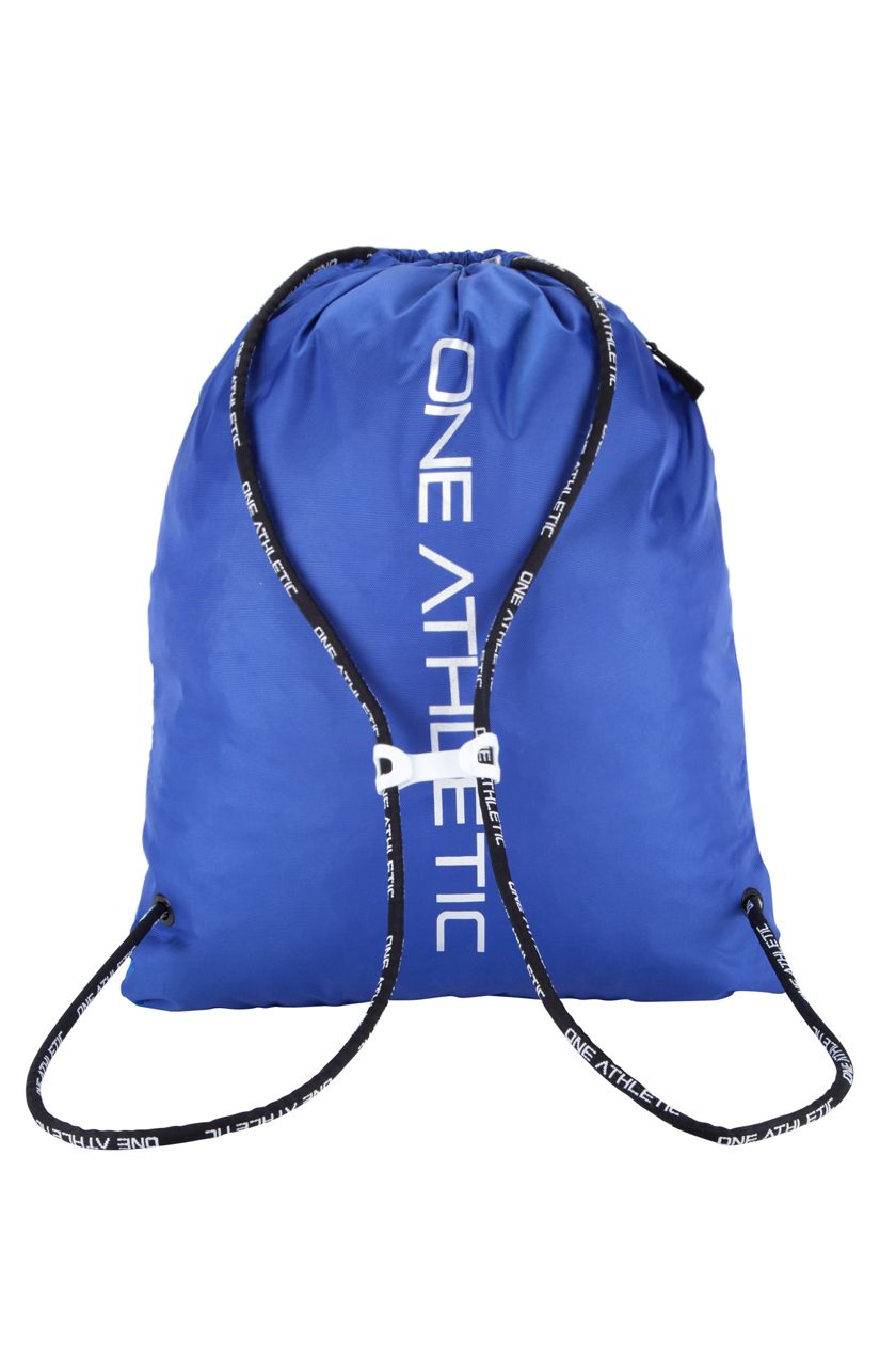 Drawstring Bag - Blue/White