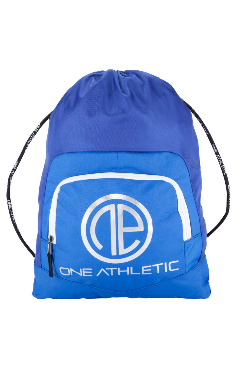 Drawstring Bag - Blue/White