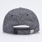 Baseball Cap - Melange Fabric Dark Grey & Black