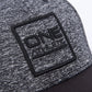 Baseball Cap - Melange Fabric Dark Grey & Black