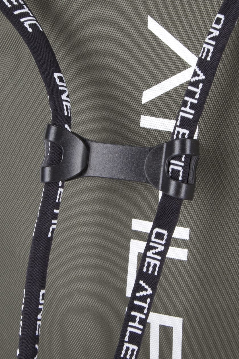 Drawstring Bag - Khaki/Silver