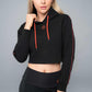 Payton Cropped Hoodie - Black