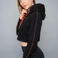 Payton Cropped Hoodie - Black