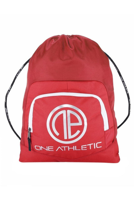 Drawstring Bag - Red/Silver