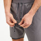OA Strike ADV 2 in 1 Running Shorts - Black